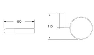 Ёршик для унитаза Rose RG1700T пепельный